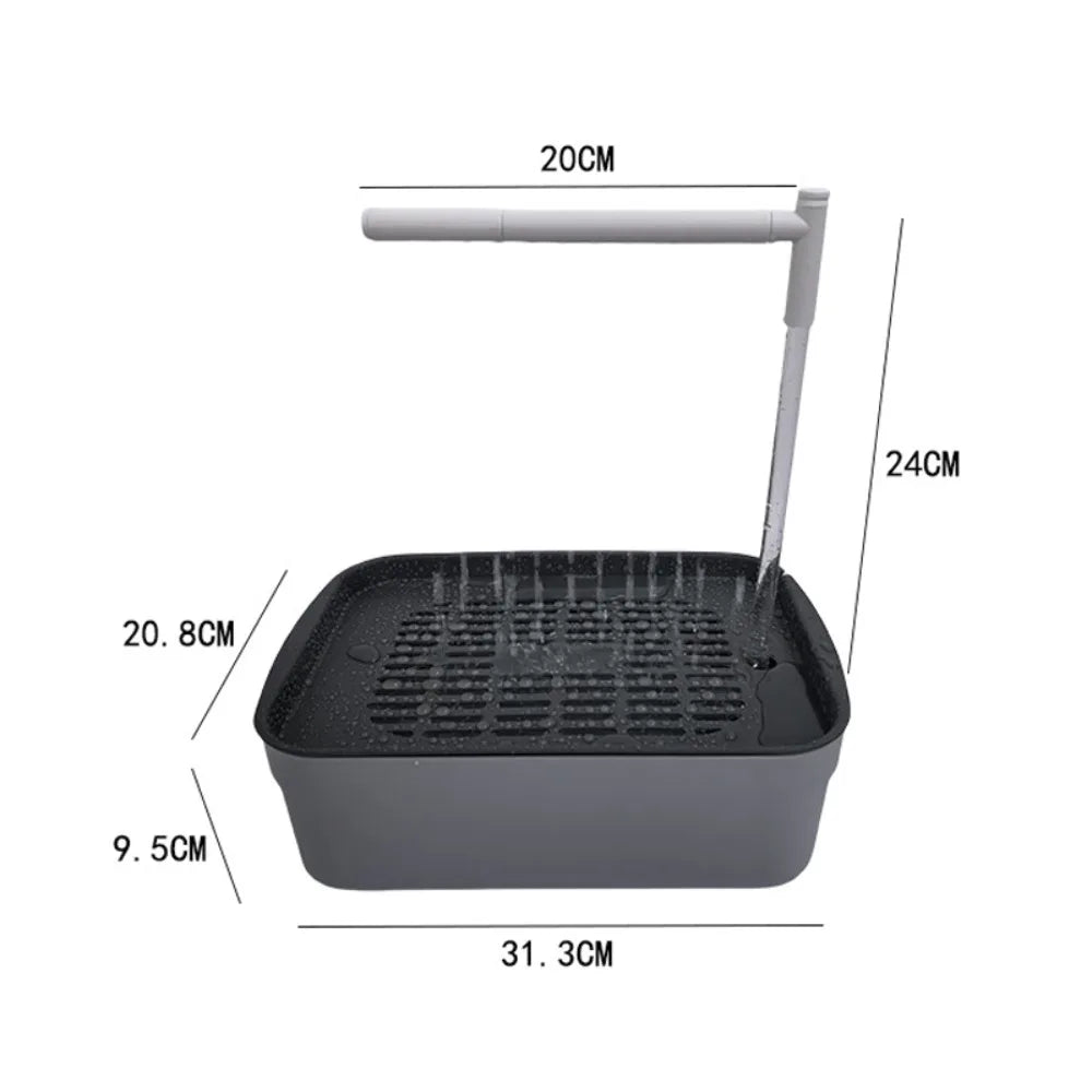 High Quality Automatic Parrot Bird Bath Tub USB Electric Pet Circulating Water Bathtub Bird Bathtub Shower Fountain Pet Supplies