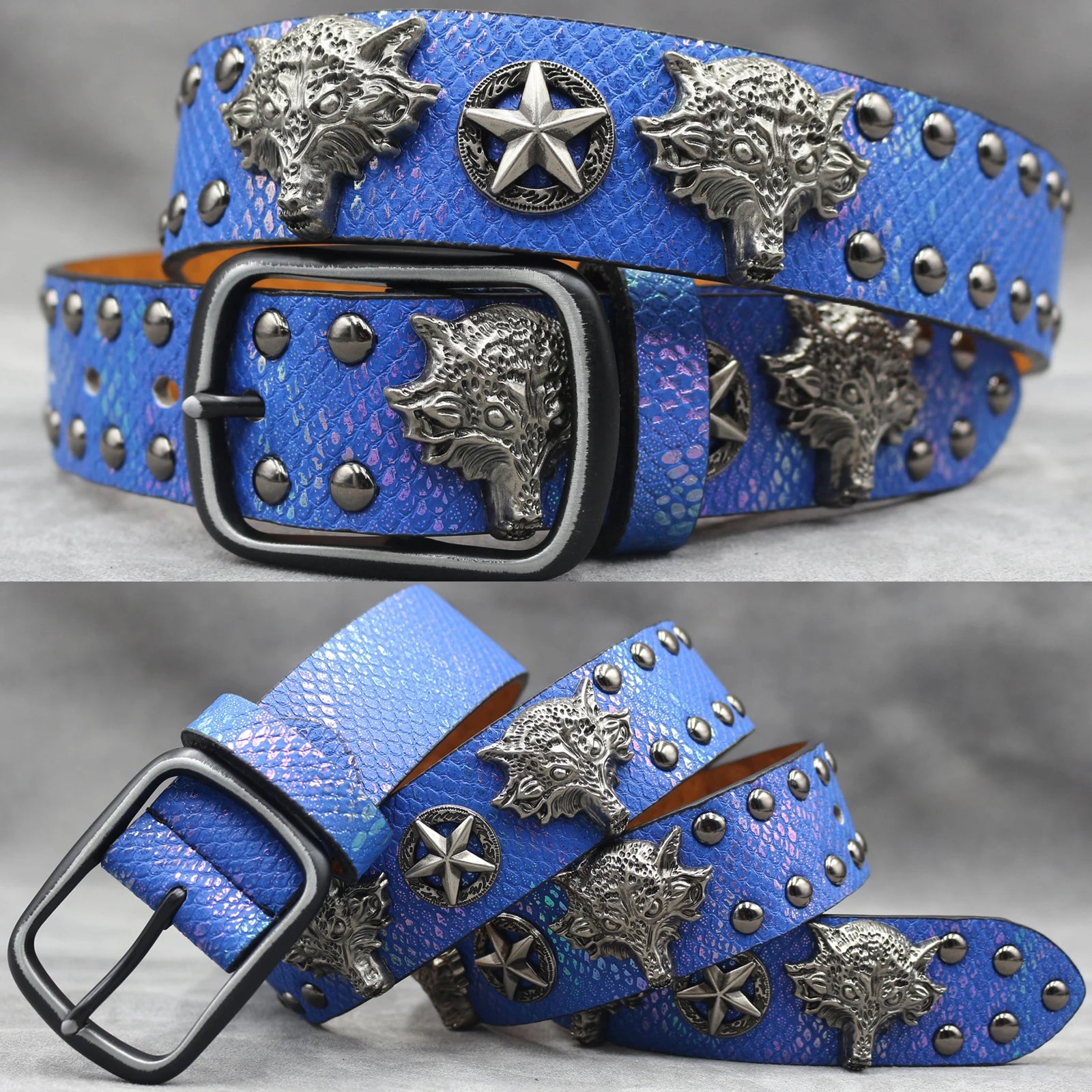 Rivet PU  Leather men's belt Fashion alloy belts Buckle luxury brand jeans belts for men business belt female belt