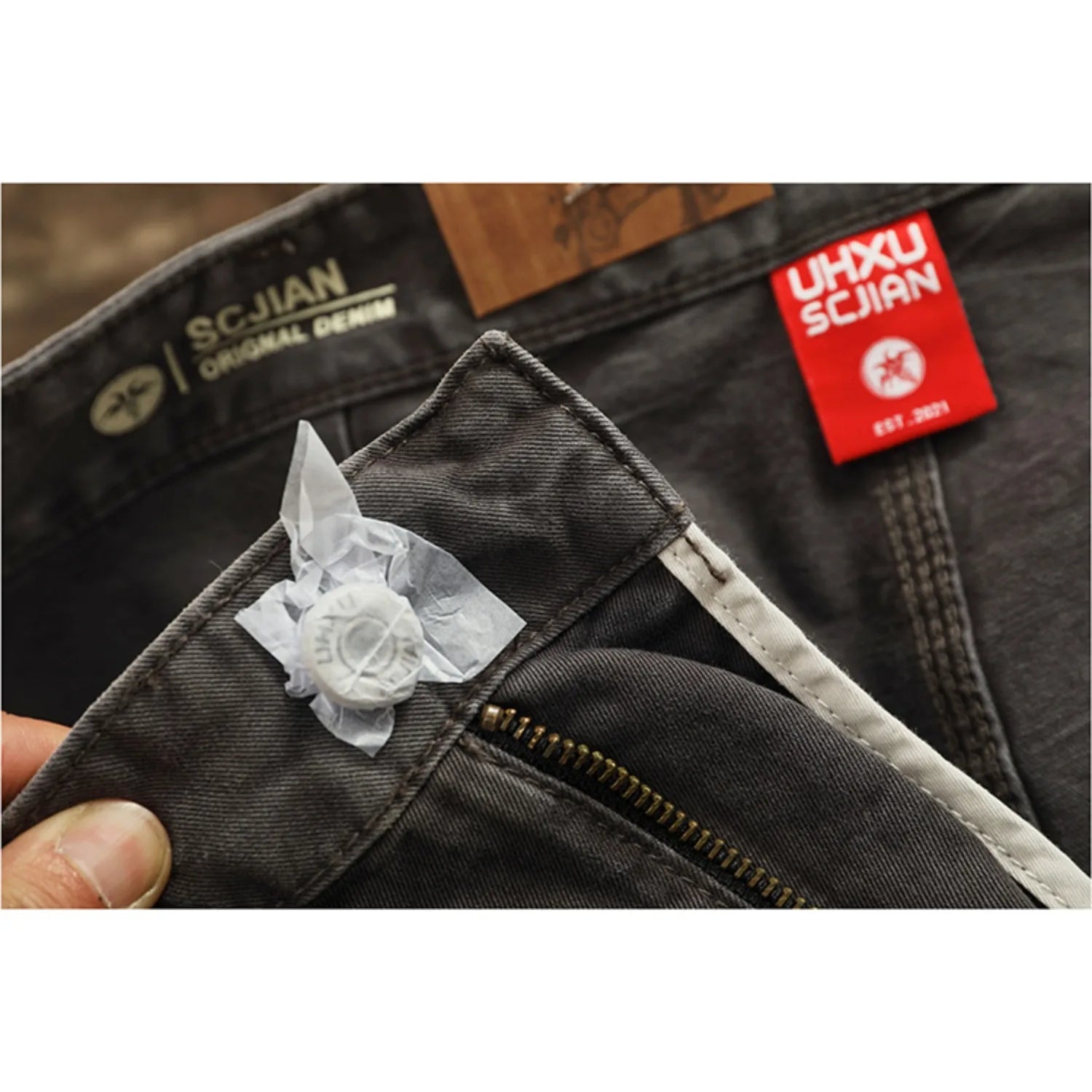 Heavy washing to do old shorts men high quality woven nail texture heavy cargo five quarter pants tide