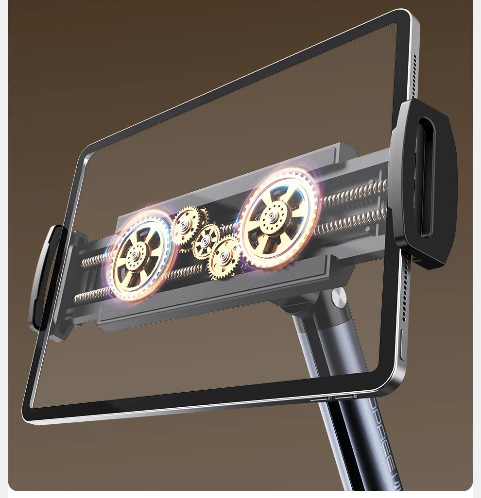 Tablet Stand Phone Holder Floor Lazy Support Stand Desktop Live Broadcast Stand Aluminum Alloy Retractable iPad Clip